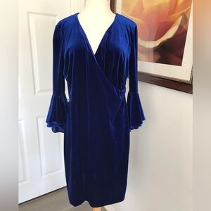 Blue Velvet Dress